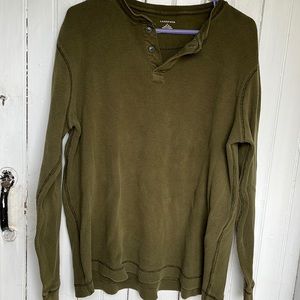 Mens Lands End Henley , Large